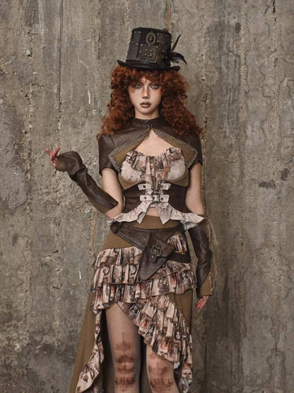 Ruffle Bustle Skirt