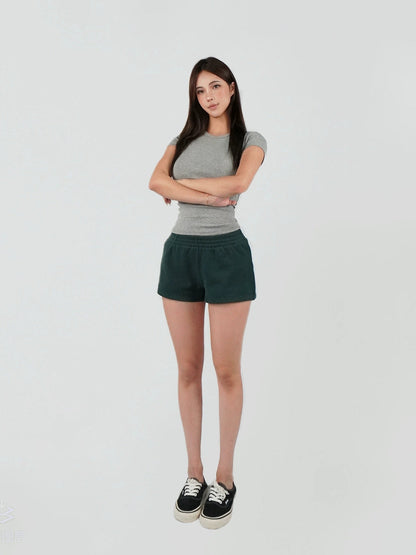 Low-waist Athletic Bermuda Shorts