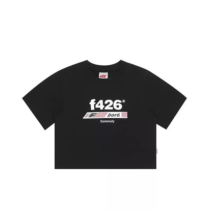 T-shirt With American Flag Logo