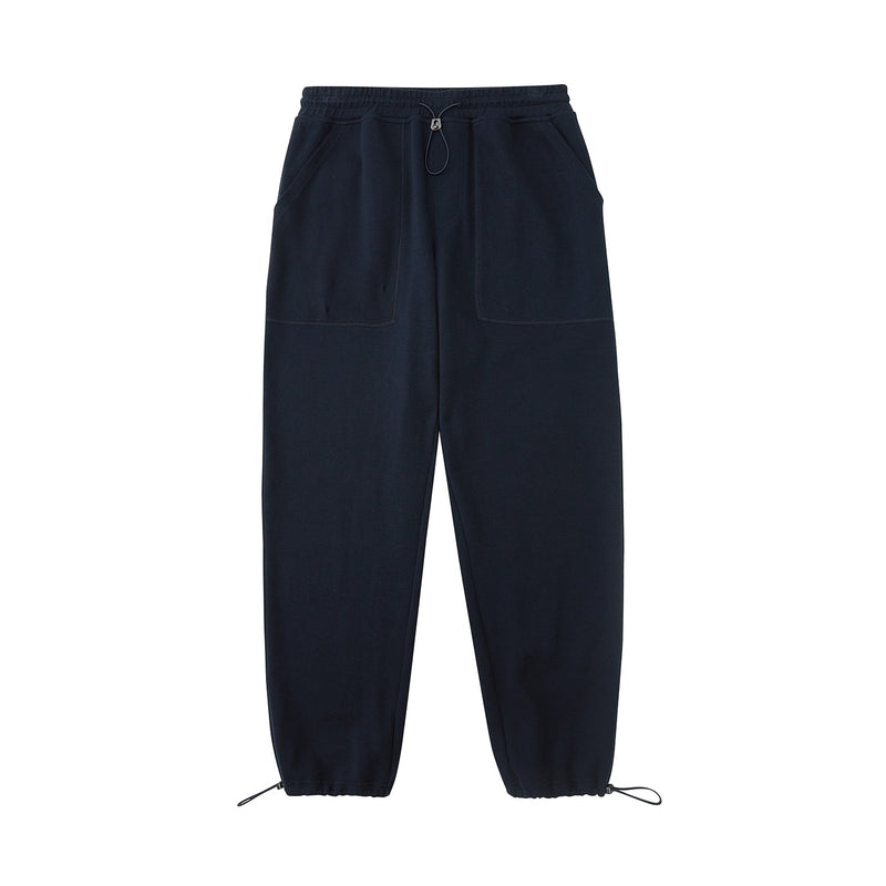 Drawstring Wide-leg Athletic Pants