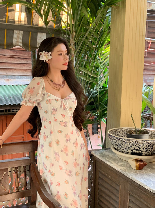 Magnolia Scent Embroidered Maxi Dress Graceful Edition