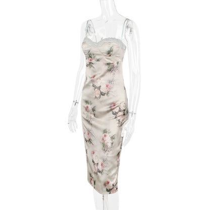 Niana Satin Midi Dress