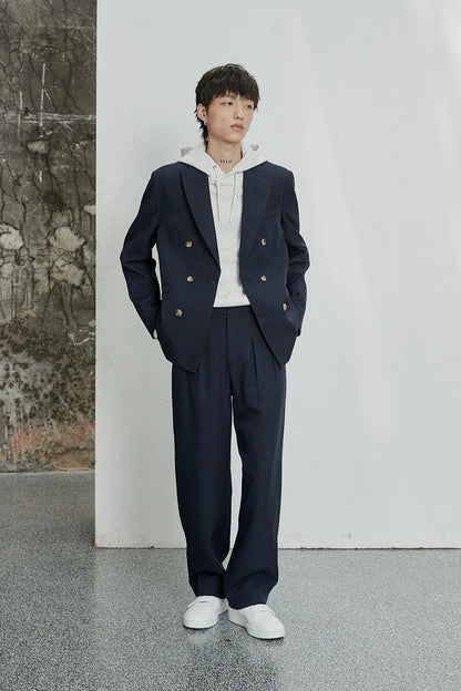Classic Double-pleated Dress Pants