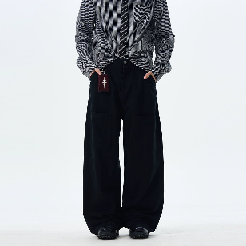 Cargo Wide Leg Canvas Pants