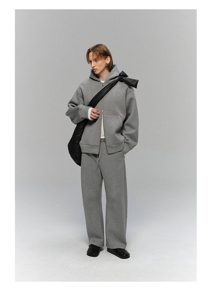 Double Zip Hooded Sweatshirt