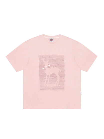 Short Sleeve T-shirt With Ribbon Bow