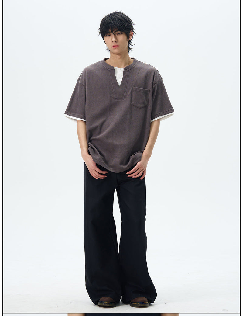 Wide Leg Skater Pants in Black