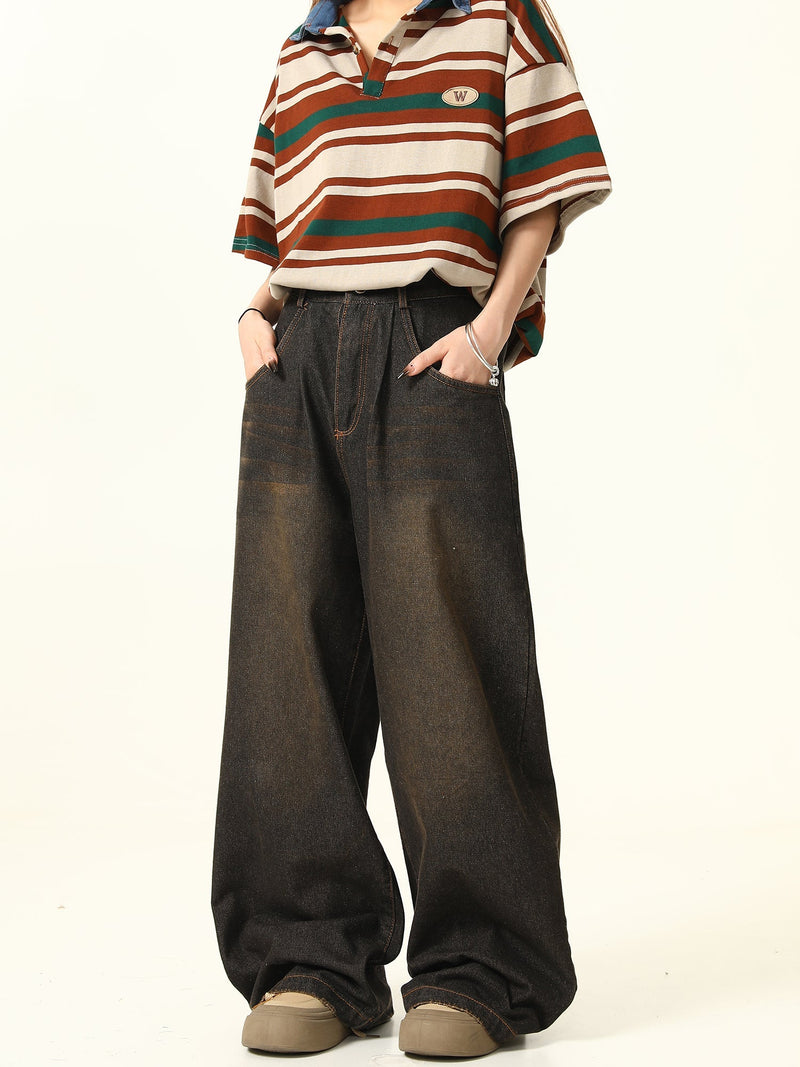 Denim Wide Leg Pants