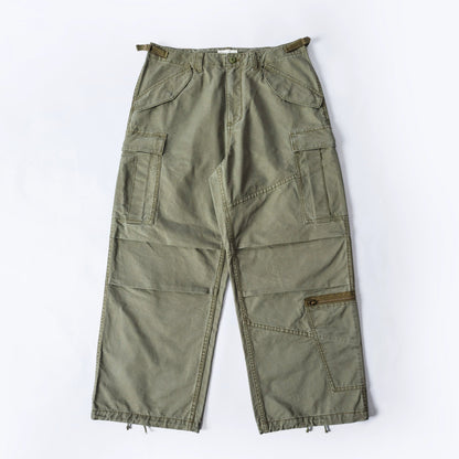 Multi-pocket Retro Patchwork Cargo Pants