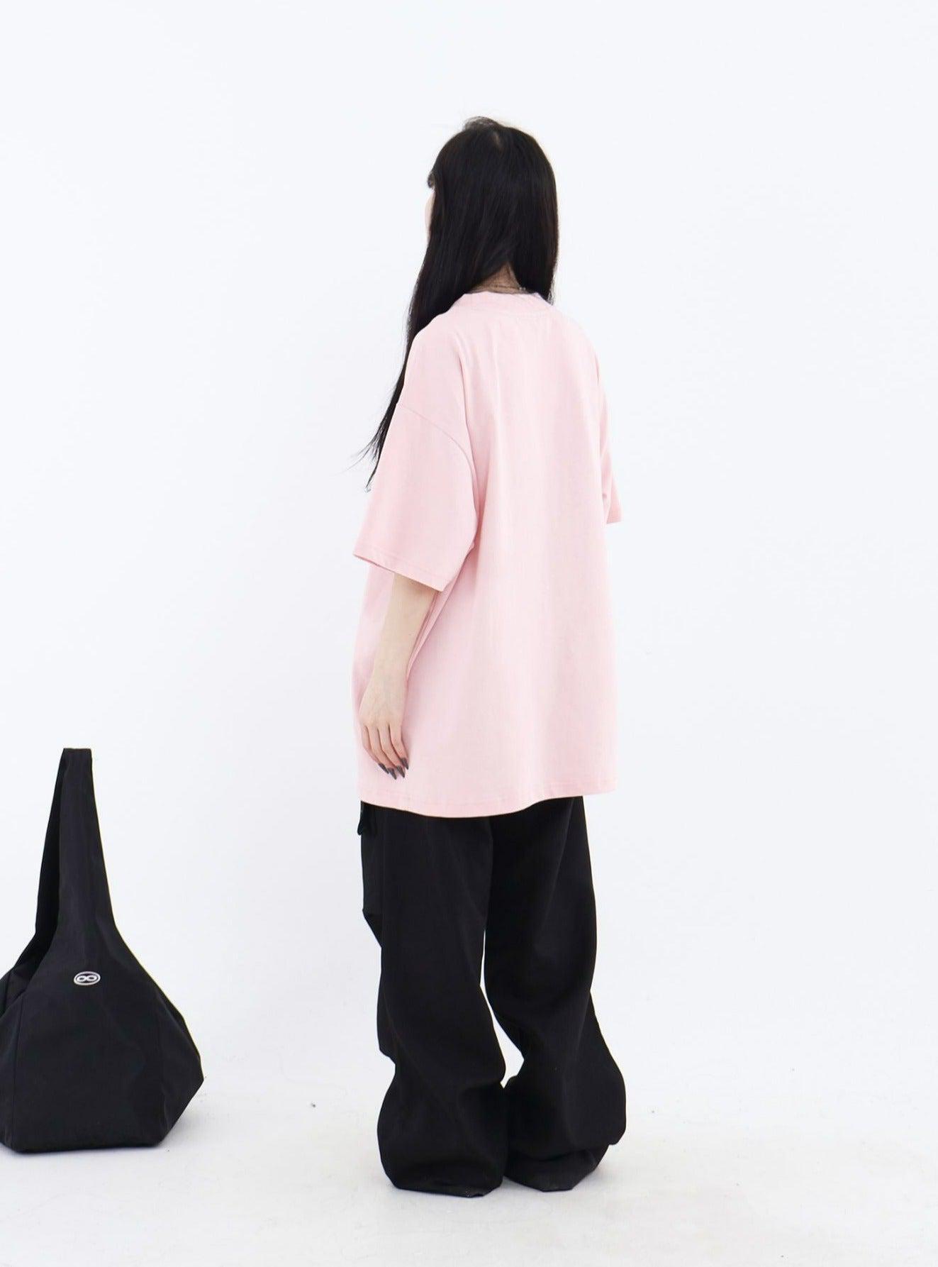 Fluffy T-shirt With Embroidered Logo