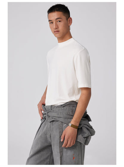 Wool Slim-fit Turtleneck T-shirt
