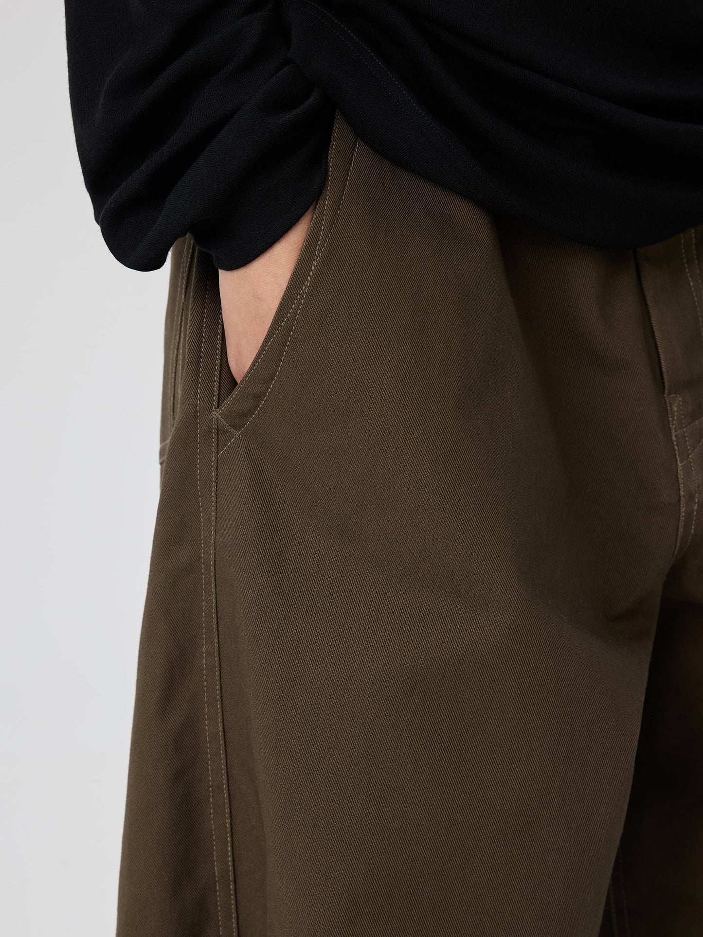 Wide Leg Brown Flared Pants