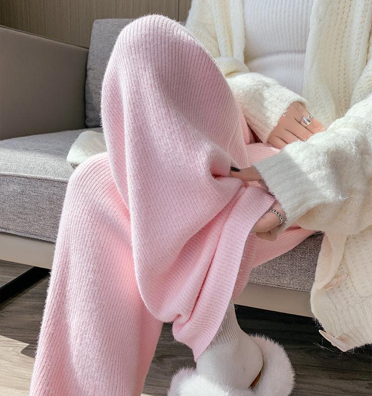 Seanna Ribbed Fleece-lined Pants