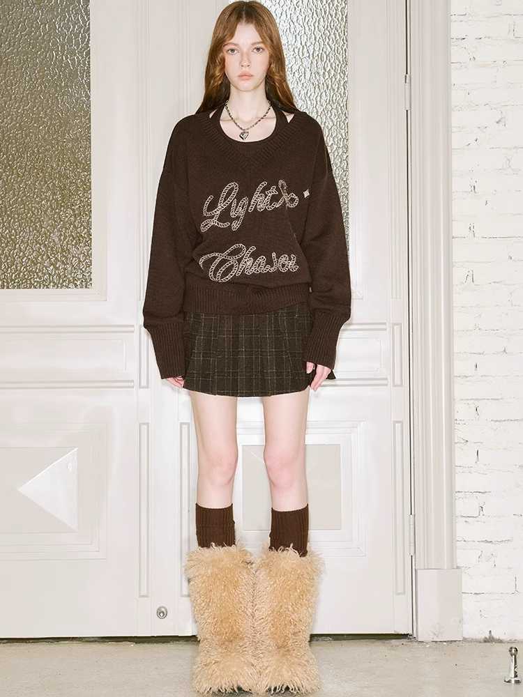 Two-piece Pullover Knit Sweater
