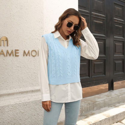 Popular Vest Sweater Vest Autumn Winter Knitwear Sweater