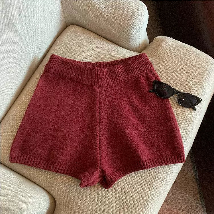 Bria Knit Wide-leg Shorts