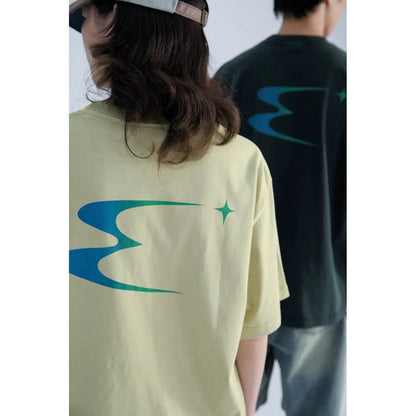 T-shirt With Back Gradient Logo