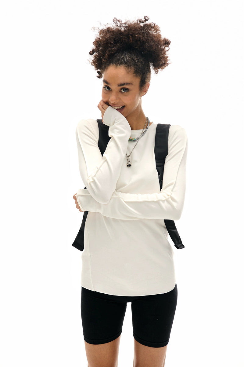 Round Neck Slim Fit Long Sleeve T-shirt