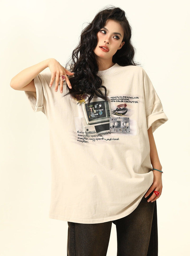 Retro Game Oversized T-shirt