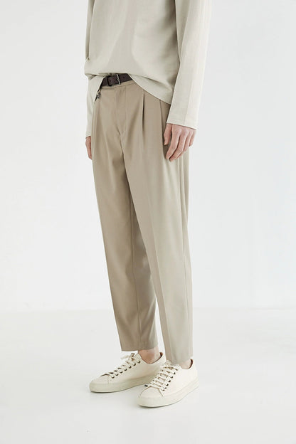 Double-pleated Comfort Dress Pants