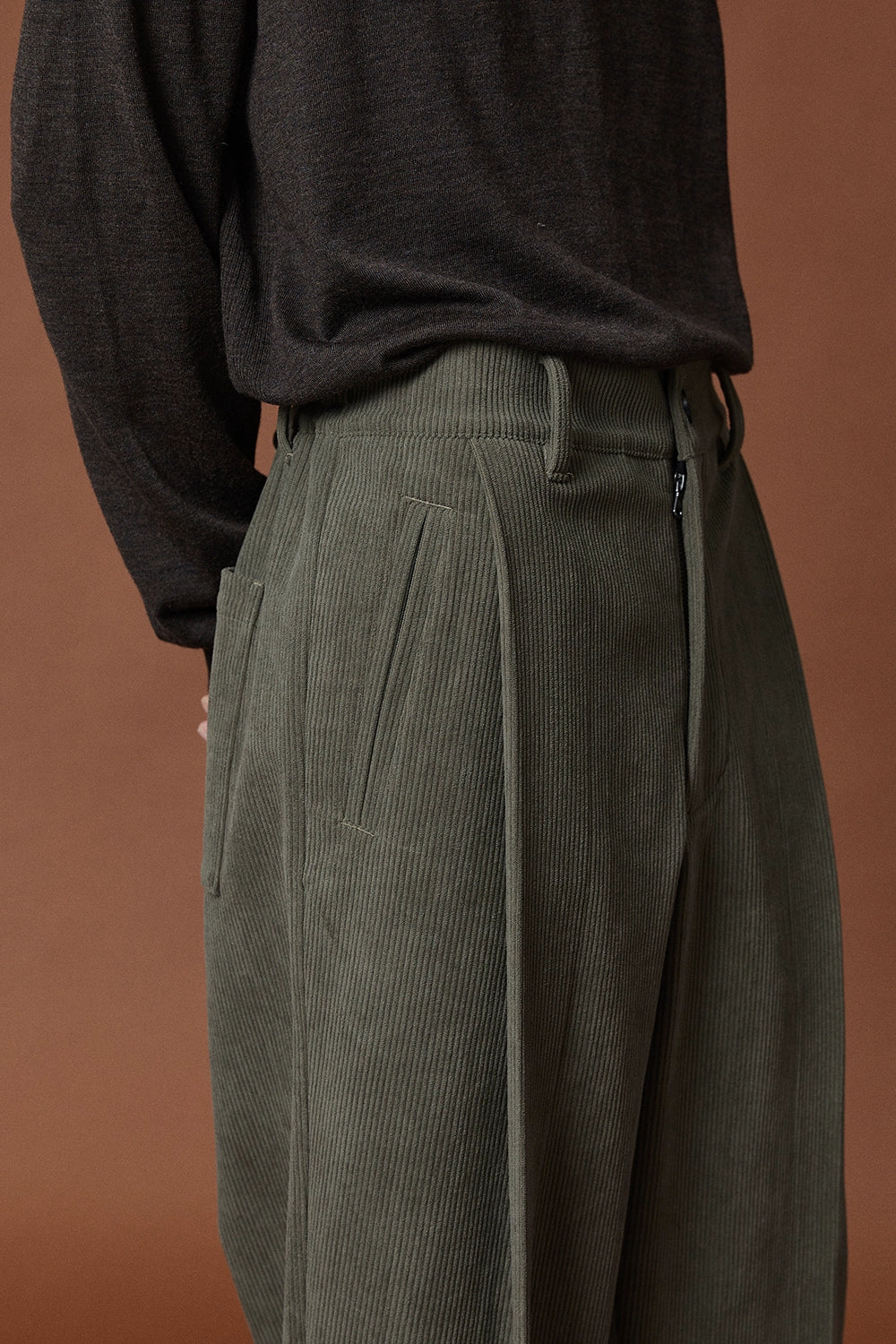 Relaxed Wide-leg Slightly Stretchy Cropped Pants
