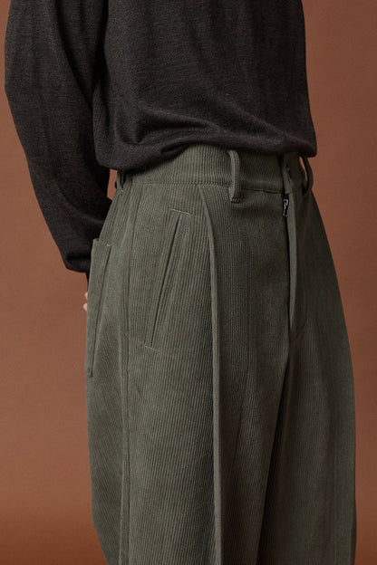 Relaxed Wide-leg Slightly Stretchy Cropped Pants