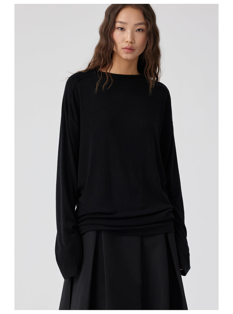 Straight Neck T-shirt