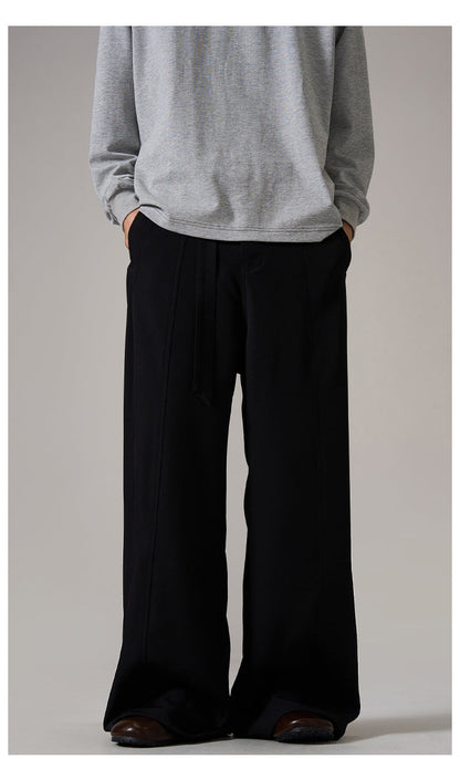 Brown Relaxed Wide Leg Pants