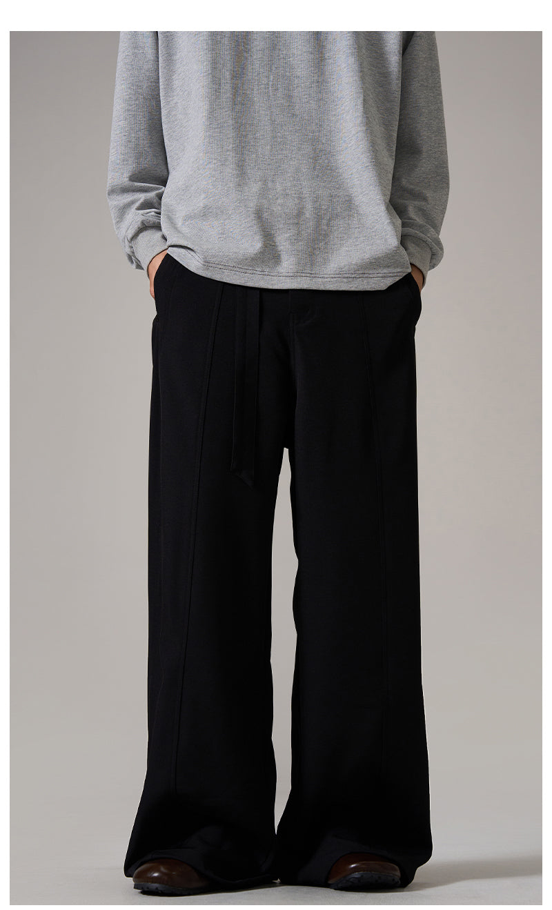 Brown Relaxed Wide Leg Pants