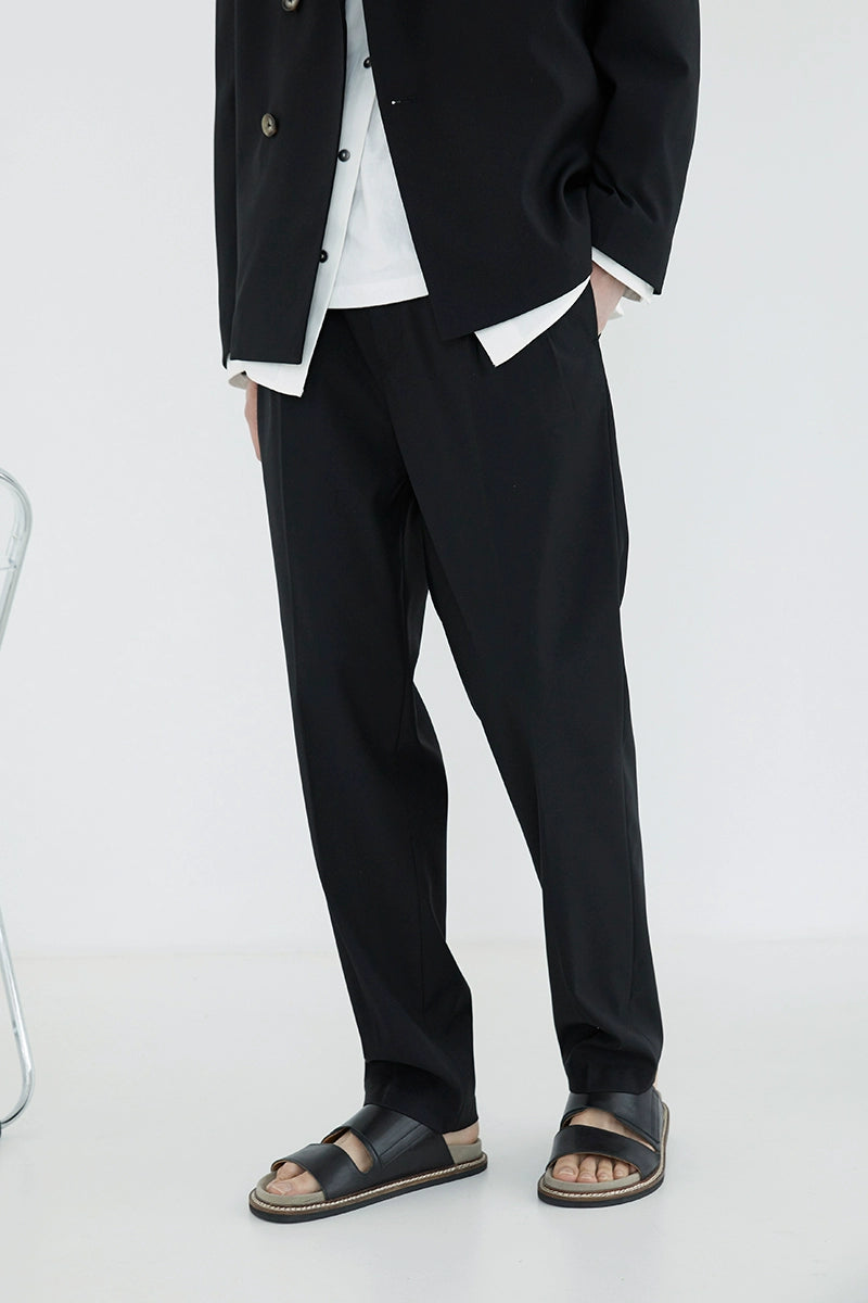 Double-pleated Comfort Dress Pants