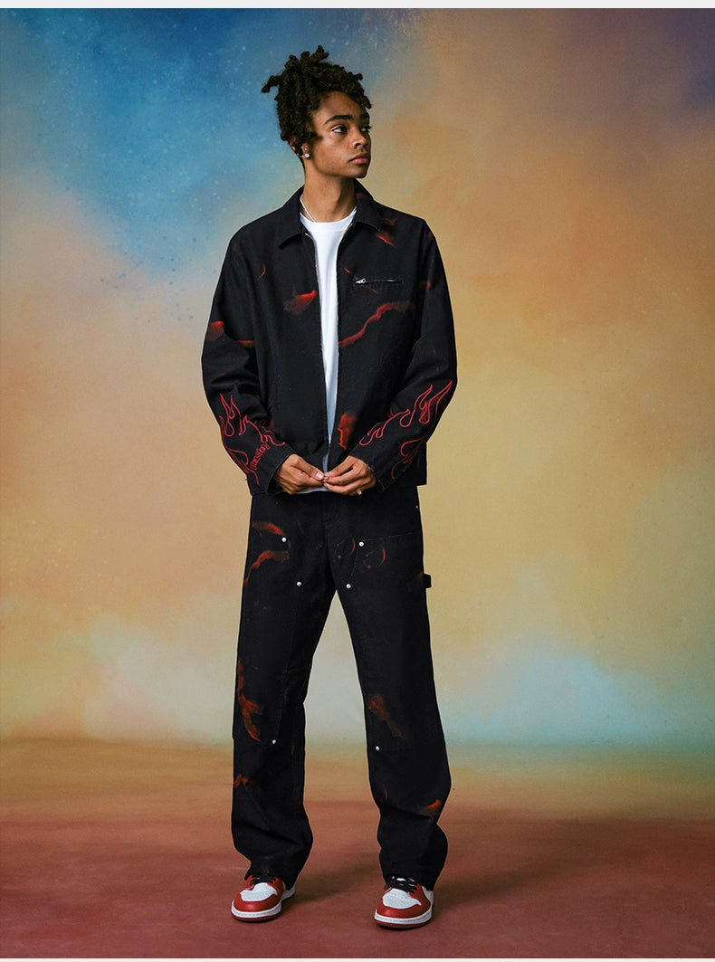 Fire-washed Logger Pants