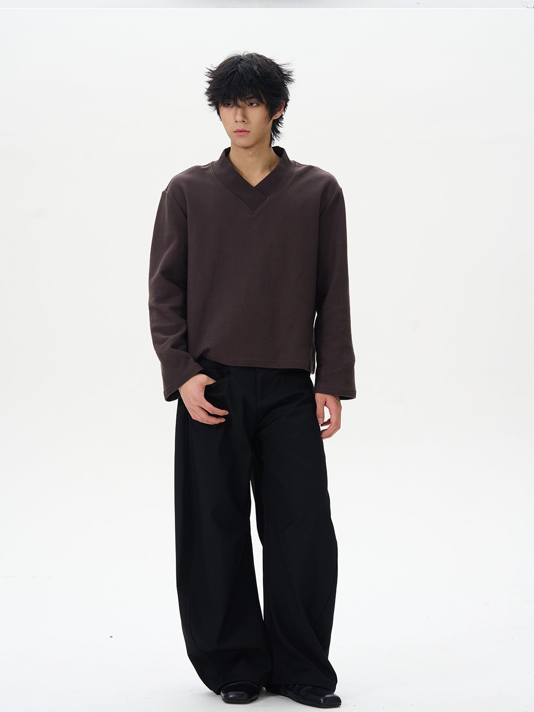 Black Wide-leg Palazzo Pants