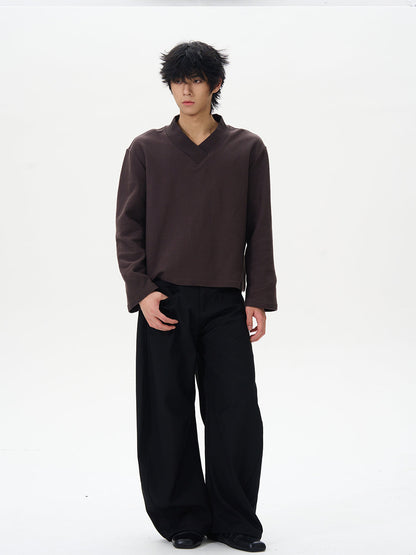 Black Wide-leg Palazzo Pants