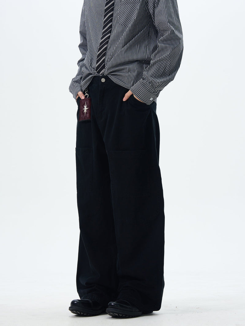 Cargo Wide Leg Canvas Pants