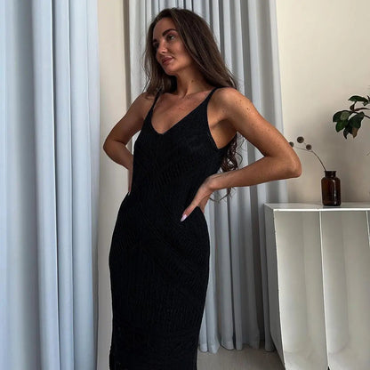Goldy Knit Maxi Dress