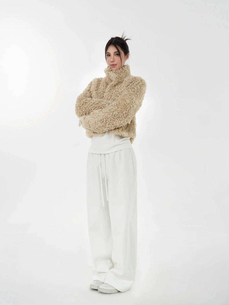Low-waist Drawstring Straight-leg Sweatpants