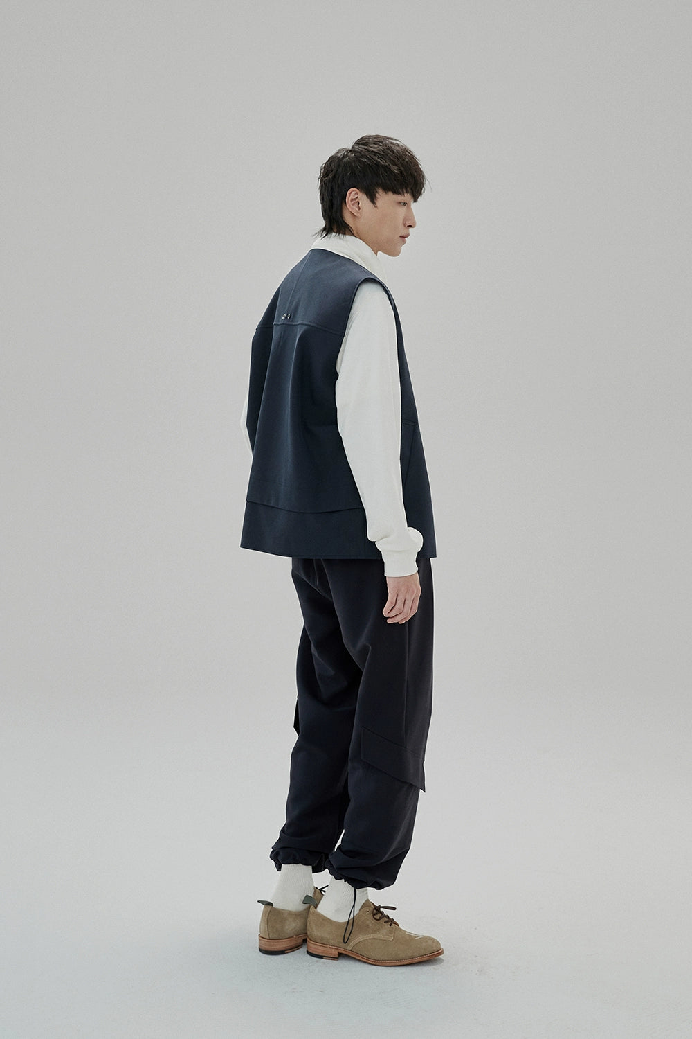 Draping Drawstring Cargo Pants