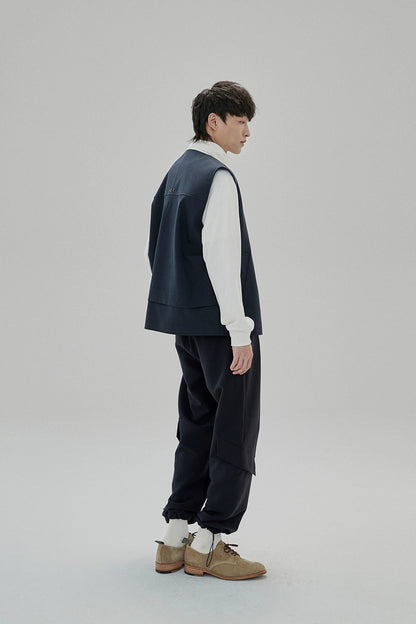Draping Drawstring Cargo Pants