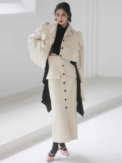 Frilled Long Sleeve Blouse