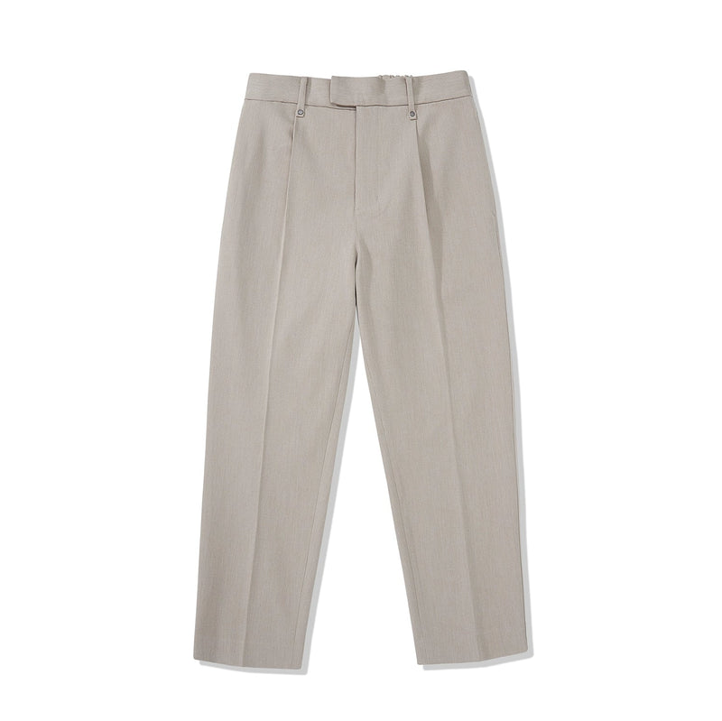 Elastic Waist Wide-leg Cropped Pants