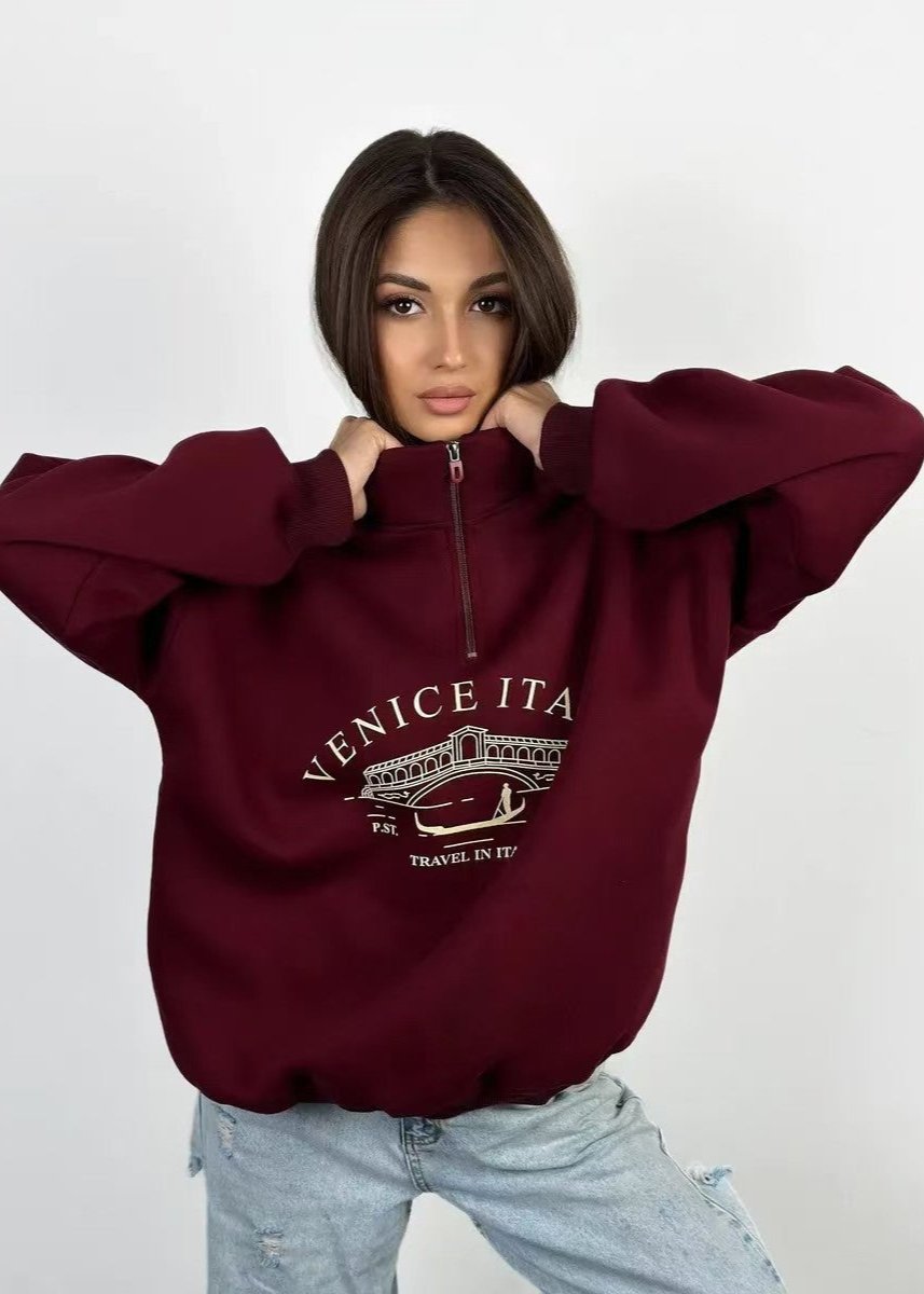 Venice Italia Quarter-zip Sweatshirt