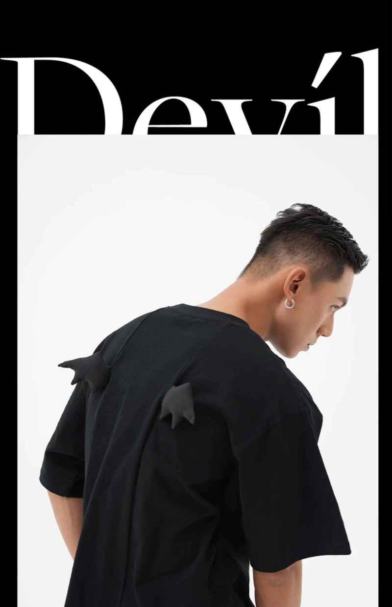 Devil Text Oversized T-shirt