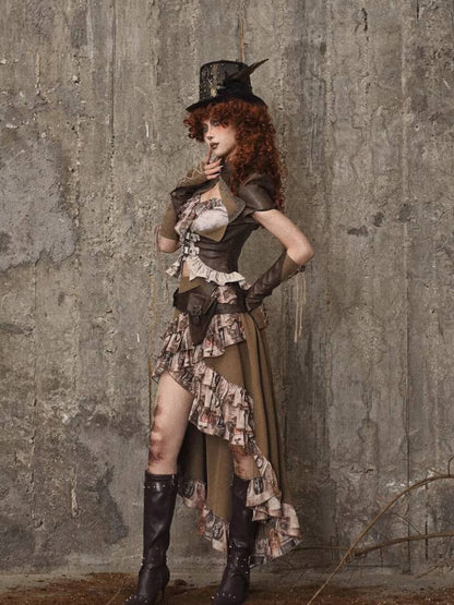 Ruffle Bustle Skirt