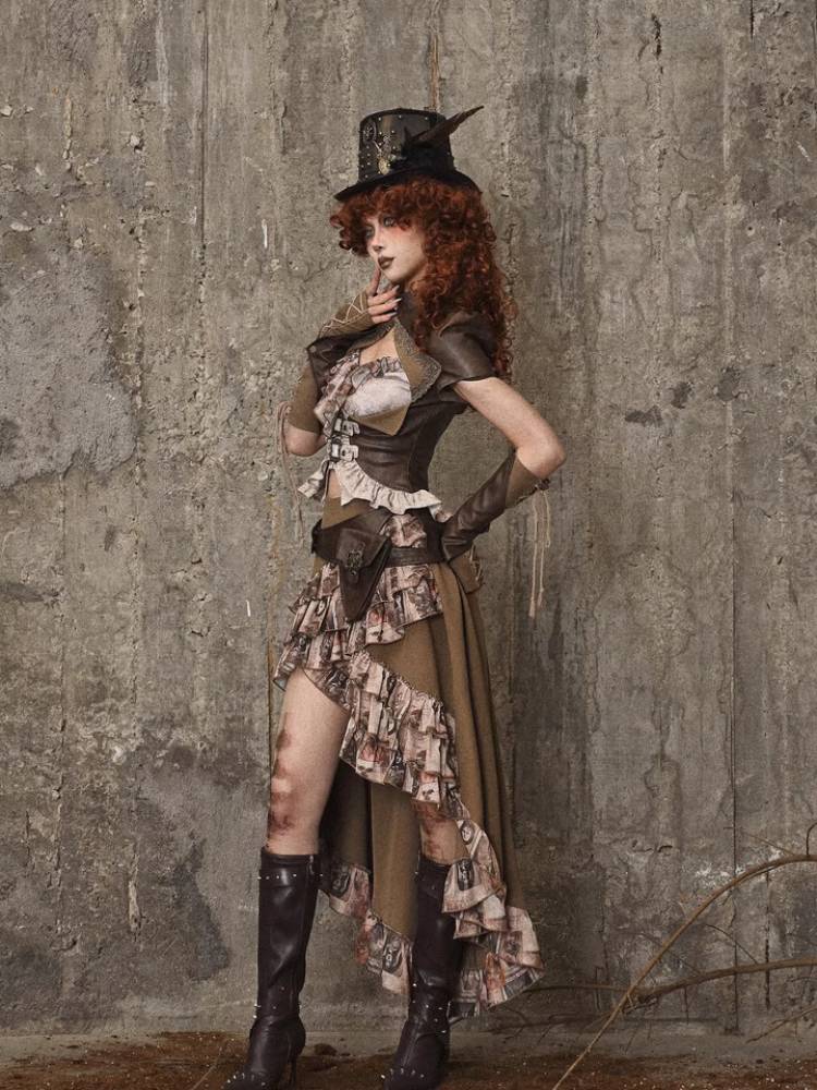Ruffle Bustle Skirt