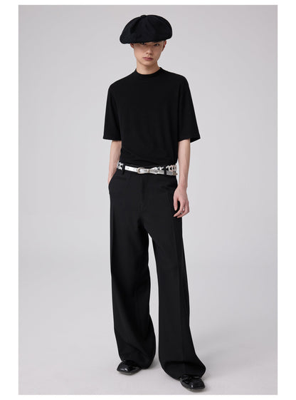 Wool Slim-fit Turtleneck T-shirt