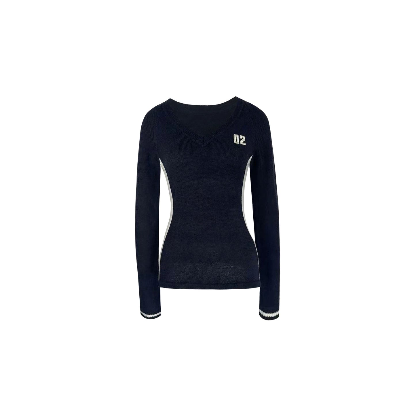 Lightweight V-neck Long-sleeve Sweater