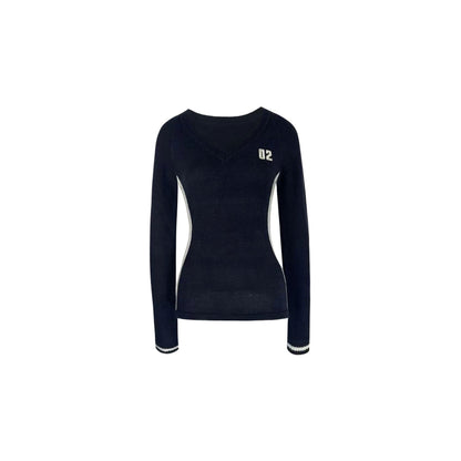 Lightweight V-neck Long-sleeve Sweater
