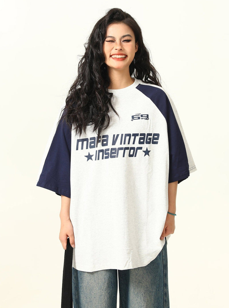 -style Raglan T-shirt