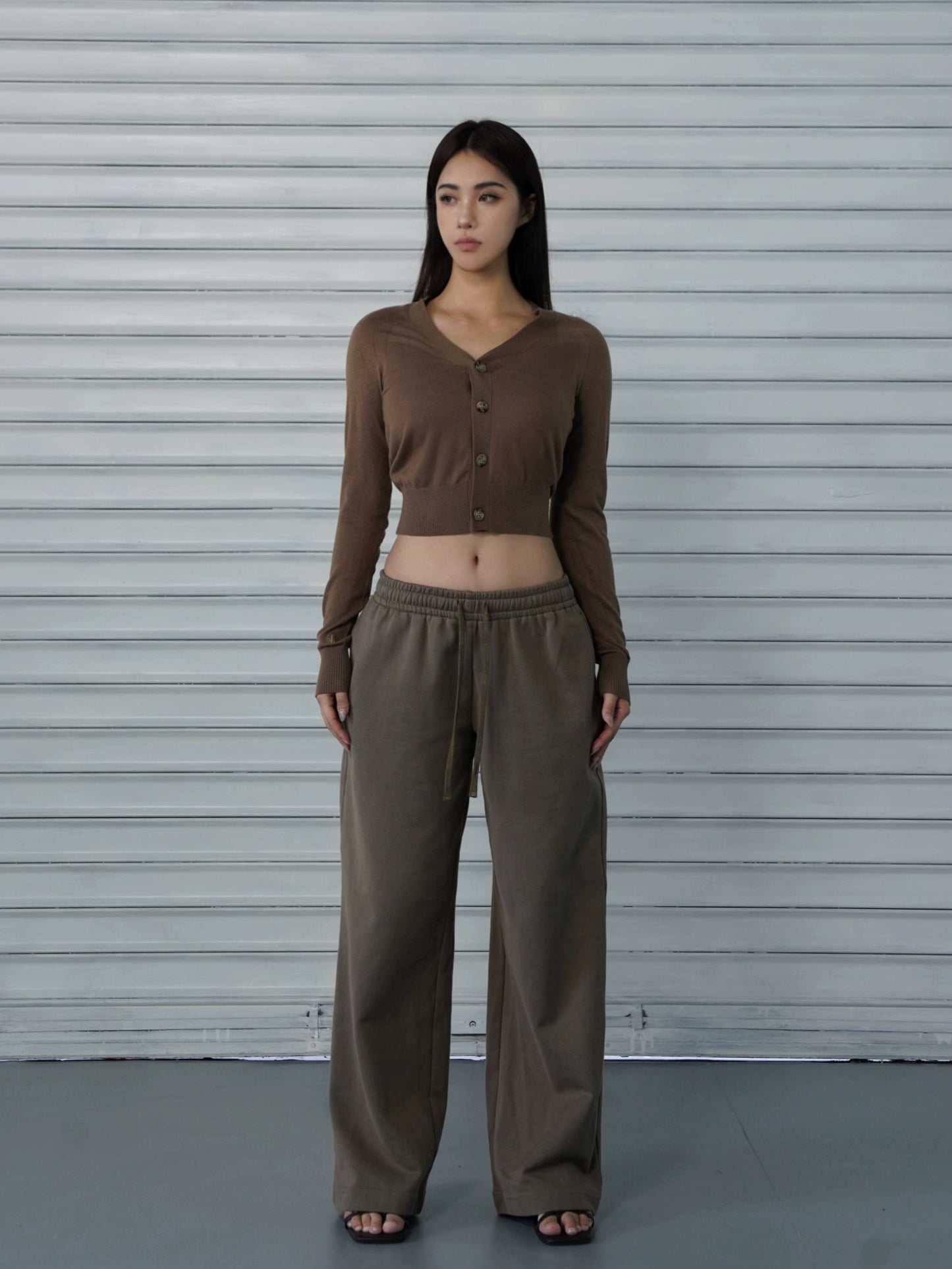 Loose-fit Drawstring Straight-leg Athletic Pants