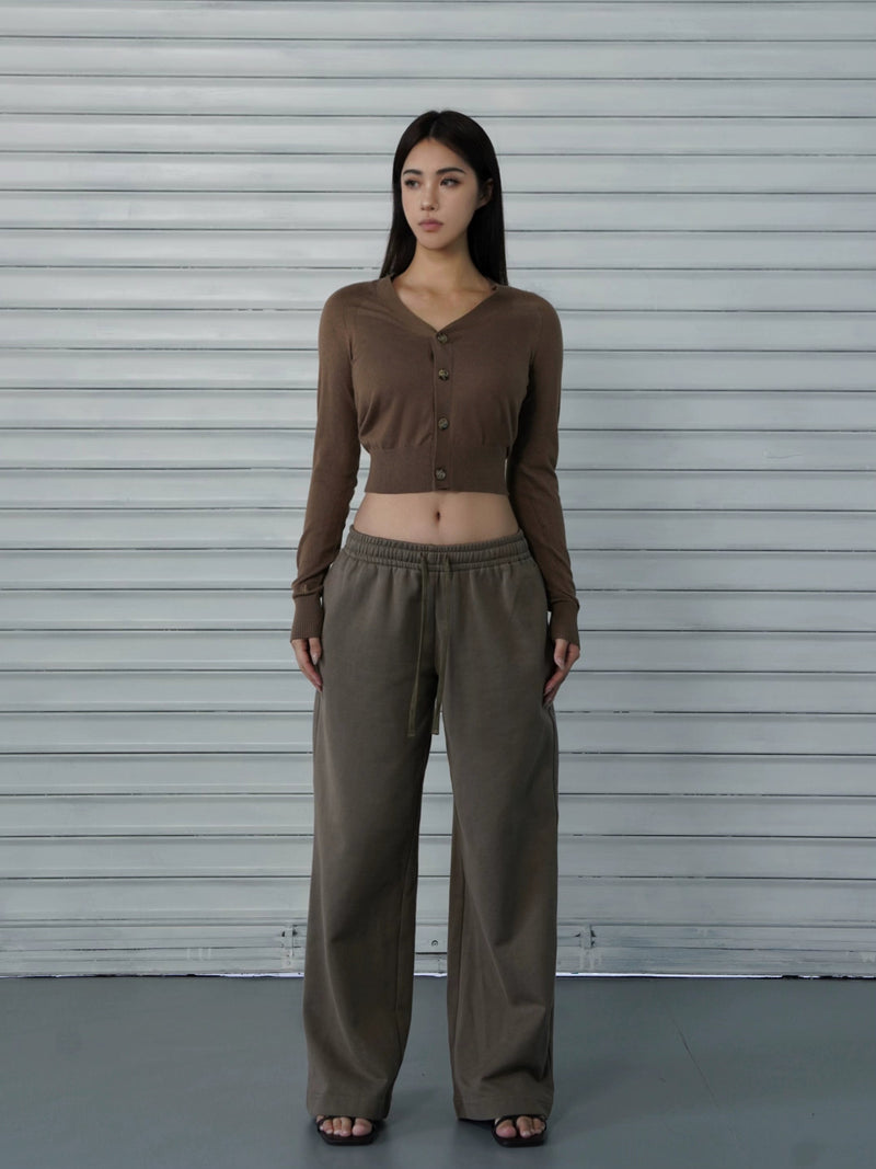 Loose-fit Drawstring Straight-leg Athletic Pants